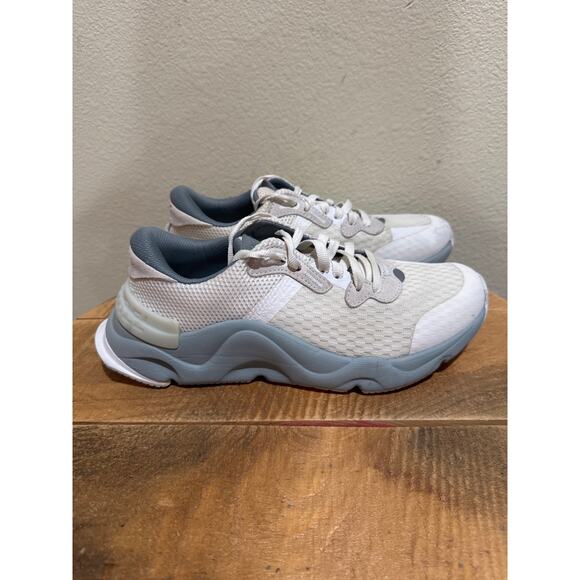 Sorel Women's Kinetic RNEGD Lace Sneaker size 8.5 white blue - Picture 1 of 8